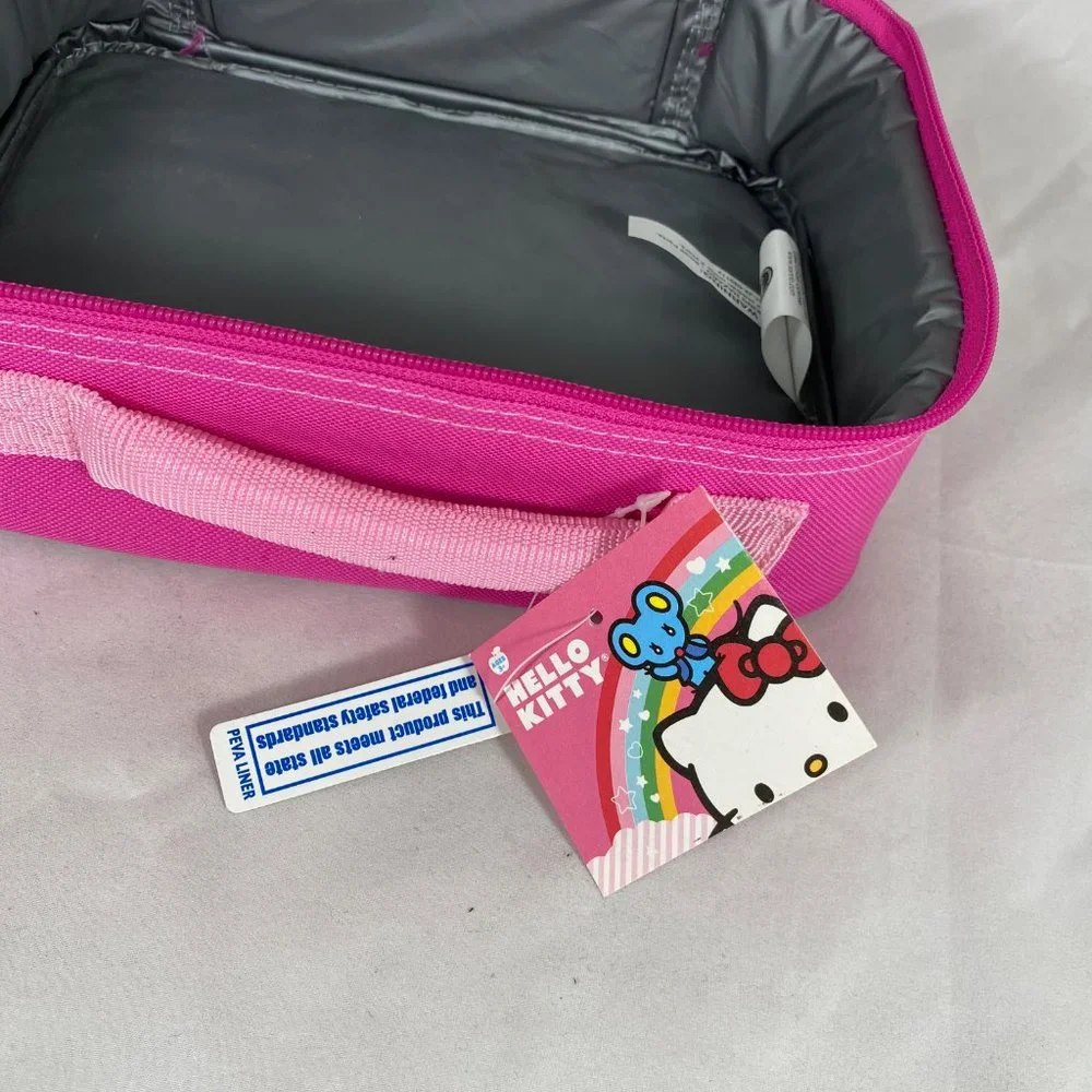 Sanrio Hello Kitty Rectangle Lunch Box  SIL-3429 Pink NWT